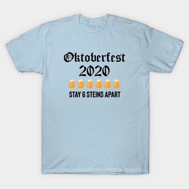 Oktoberfest 6 Steins T-Shirt by BethTheKilljoy